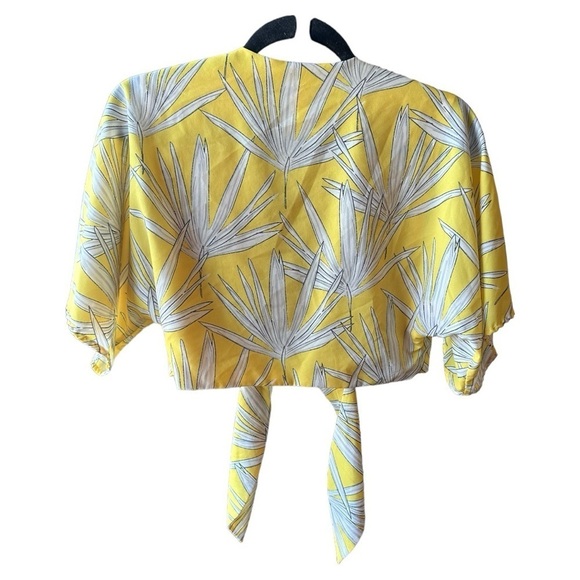 Hutch Yellow Leaf Crop Top - Picture 3 of 7